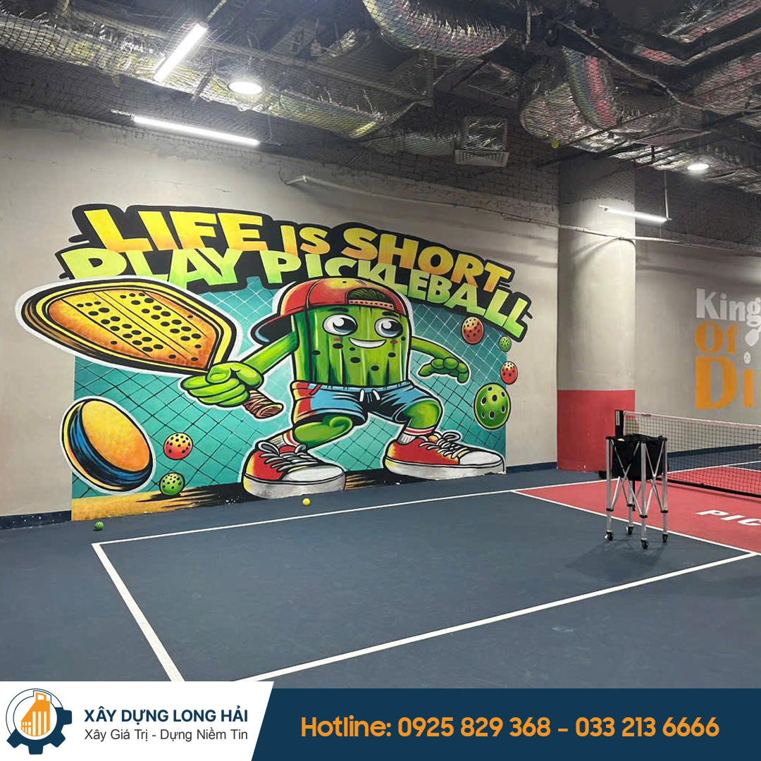 thiết kế thi công sân pickleball Bắc Giang