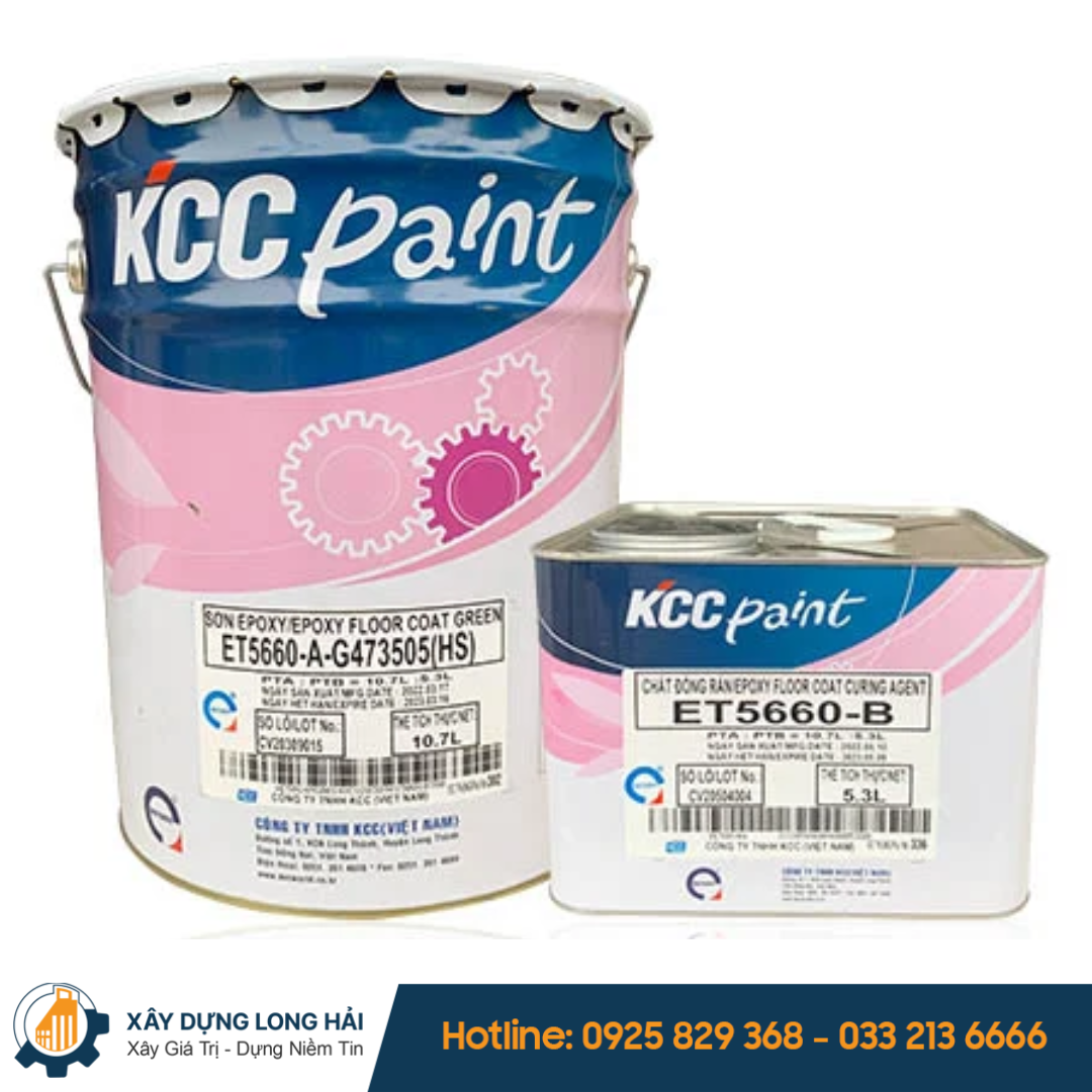 Sơn Sàn Epoxy KCC Hệ Lăn Chống Mài Mòn - ET5660
