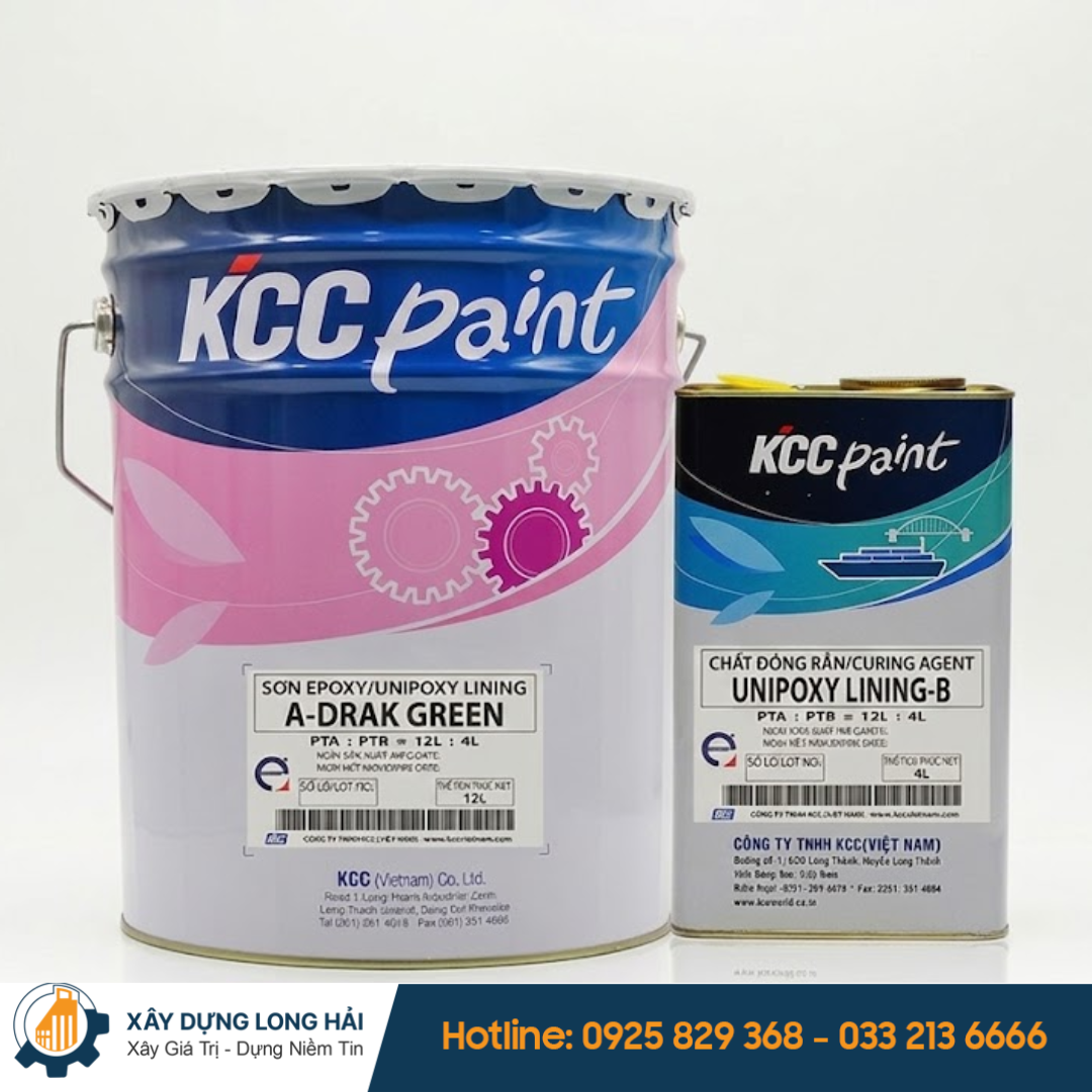 Sơn Sàn Epoxy KCC Tự San Phẳng – Unipoxy Lining Plus