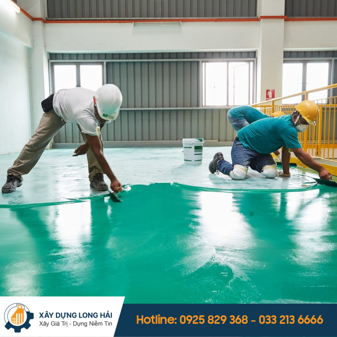 thi công sàn epoxy chống hóa chất