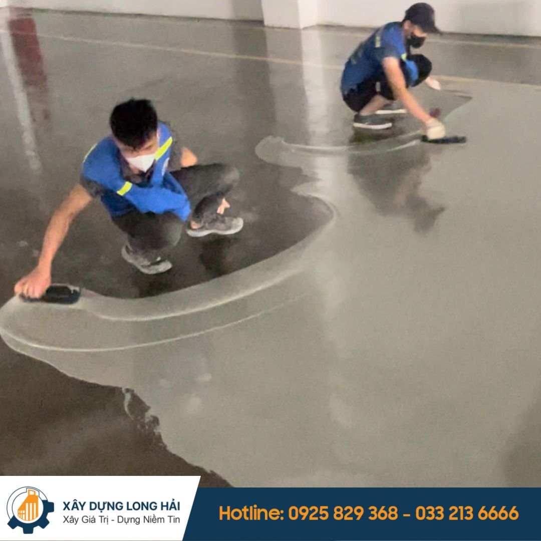 THi công lớp vữa sàn epoxy chống tĩnh điện