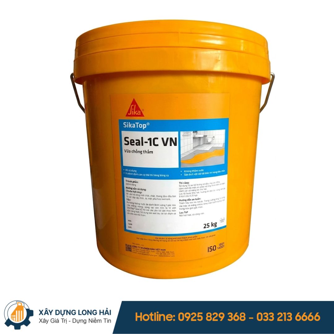 Vữa Chống Thấm Sika Một Thành Phần - SikaTopSeal-1C VN (25Kg)