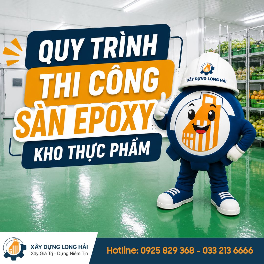 Quy Trình Thi Công Sàn Epoxy Kho Thực Phẩm