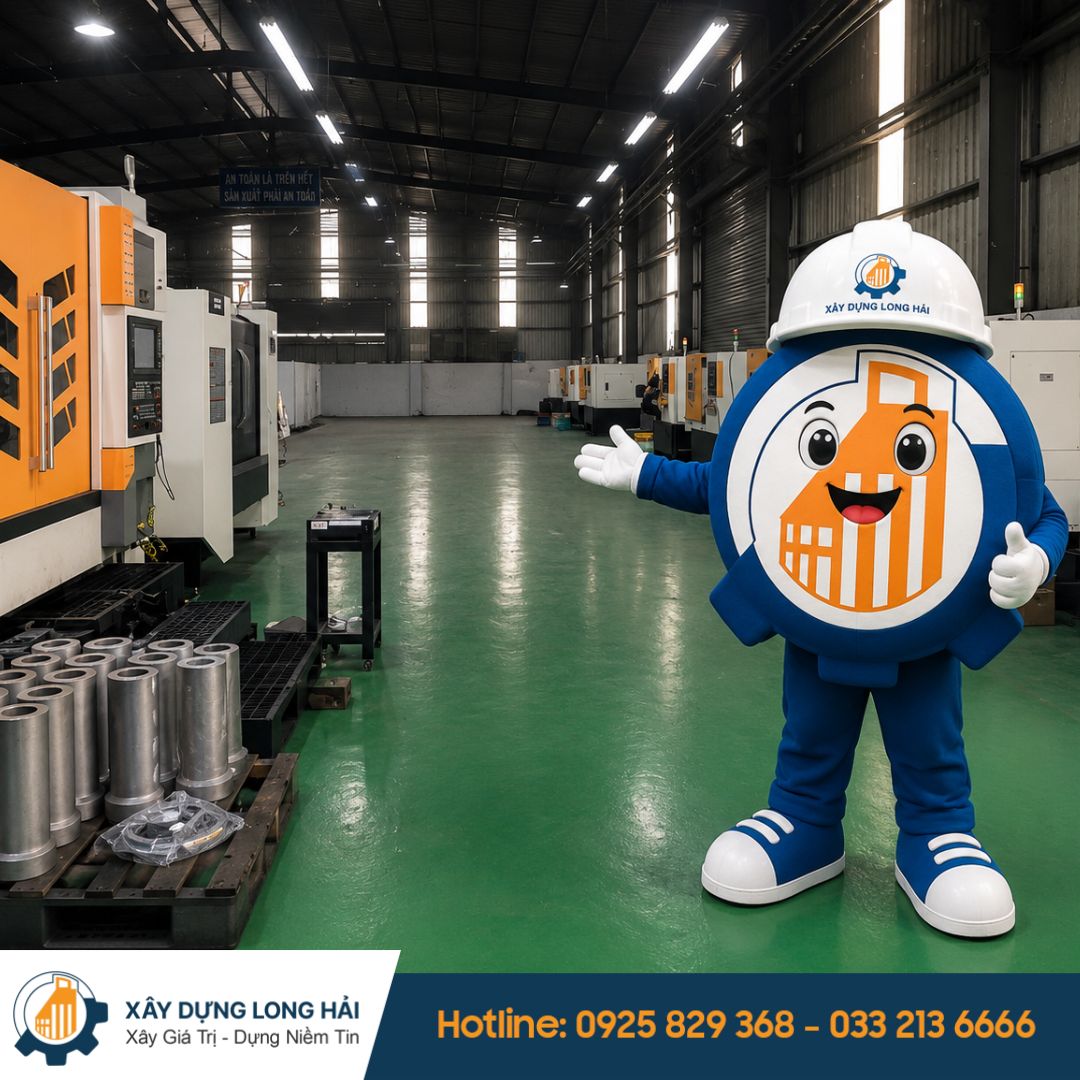 Thi Công Sàn Epoxy Xưởng Cơ Khí Tại Bắc Giang