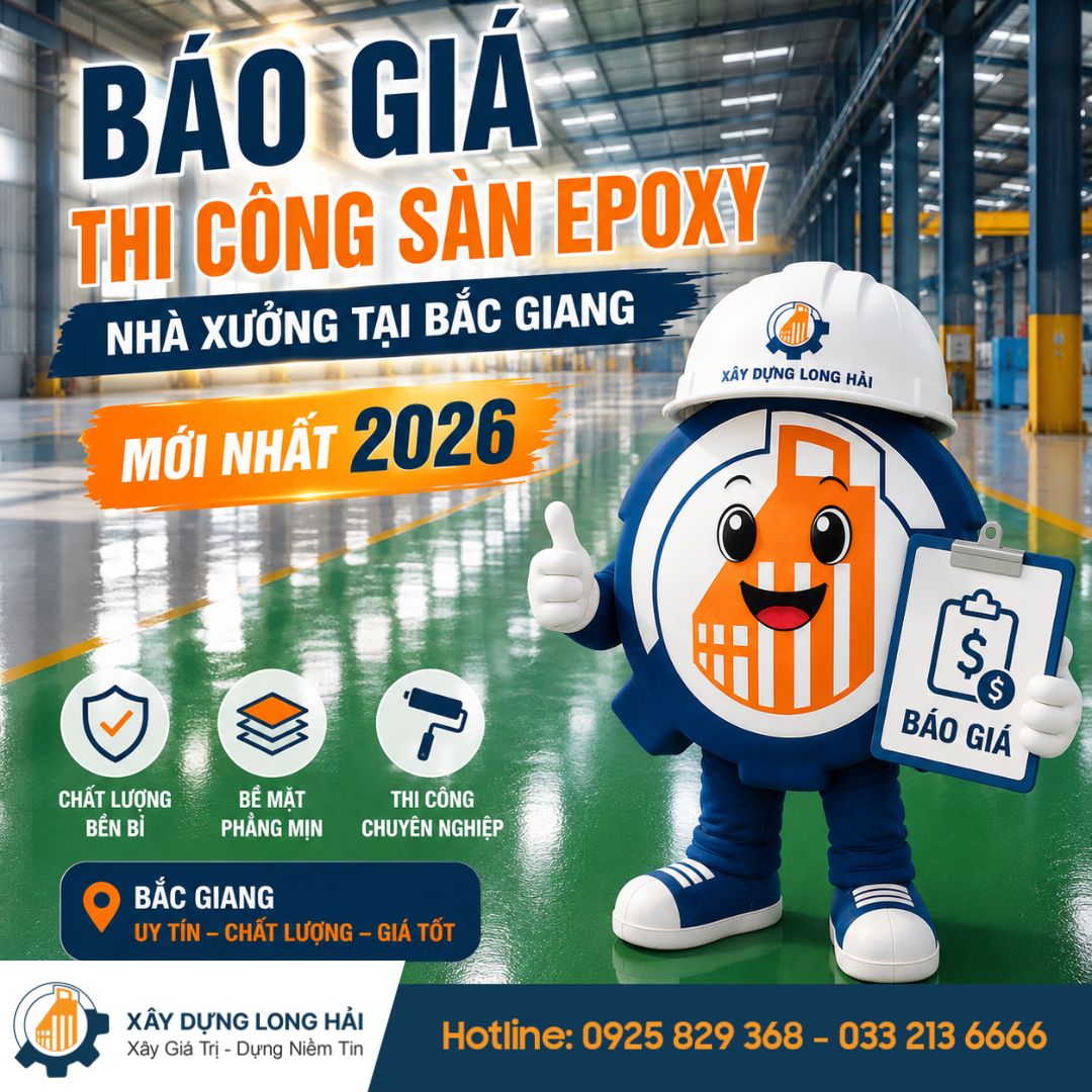 Báo Giá Thi Công Sàn Epoxy Nhà Xưởng Tại Bắc Giang