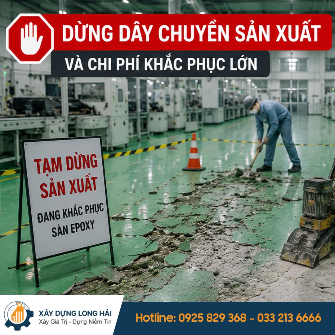 dừng dây chuyền sản xuất