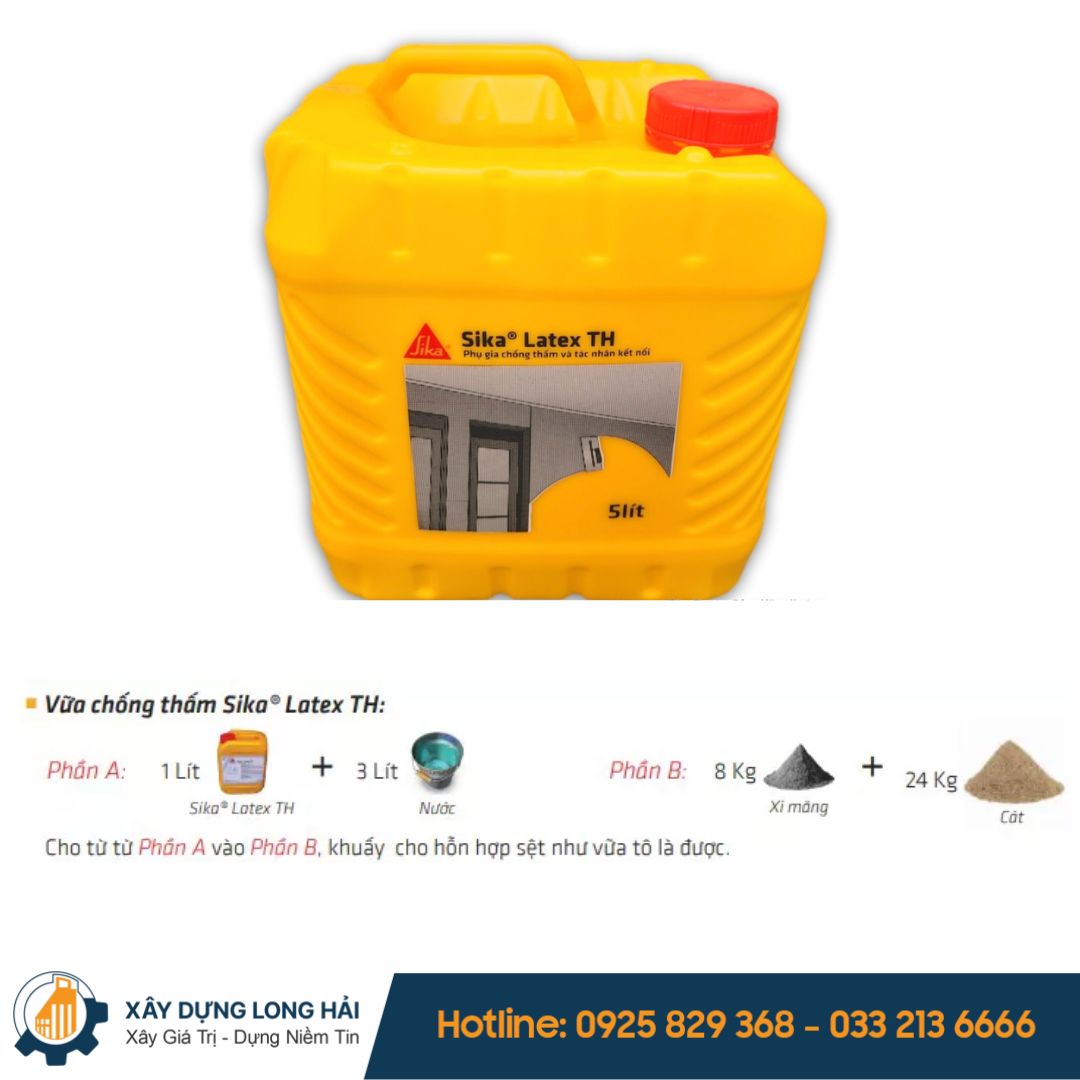 Sikalatex TH chống thấm nhà vệ sinh