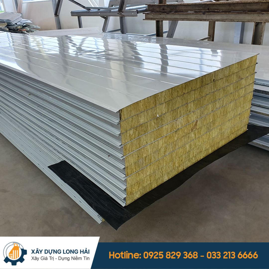 vách panel bông khoáng chống cháy