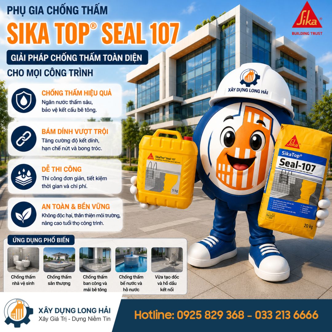 Chống Thấm SikaTop Seal 107 Tại Bắc Ninh 