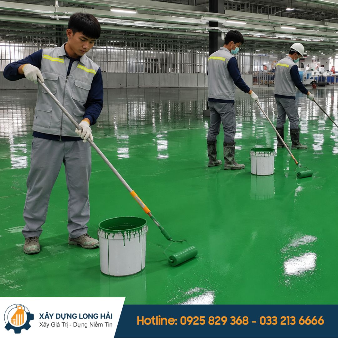 Cải Tạo Nền Bê Tông Và Thi Công Sơn Sàn Epoxy