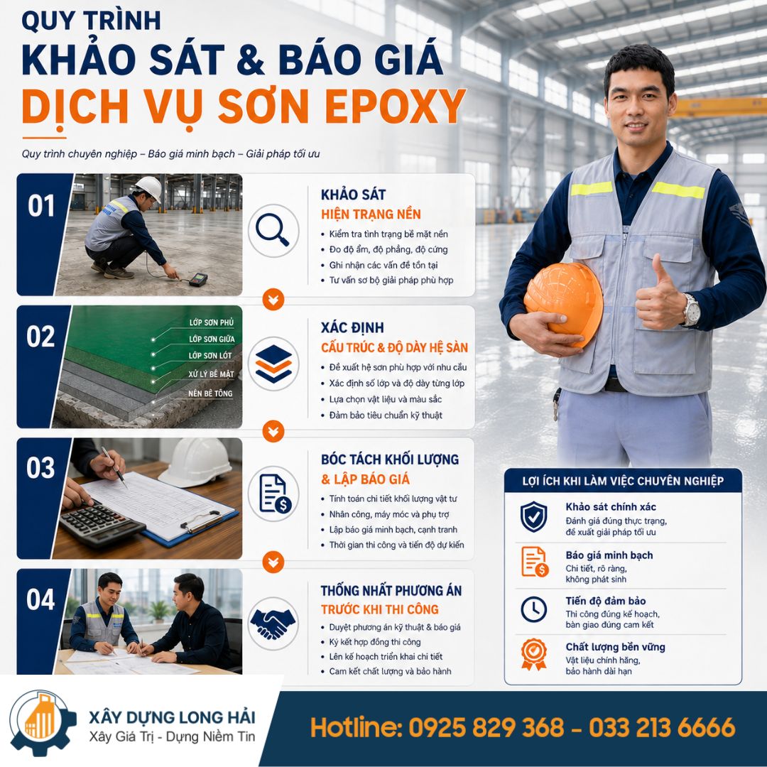 Quy Trình Khảo Sát Và Báo Giá Dịch Vụ Sơn Epoxy